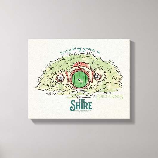 THE SHIRE™ではすべてが育つ キャンバスプリント (正面)