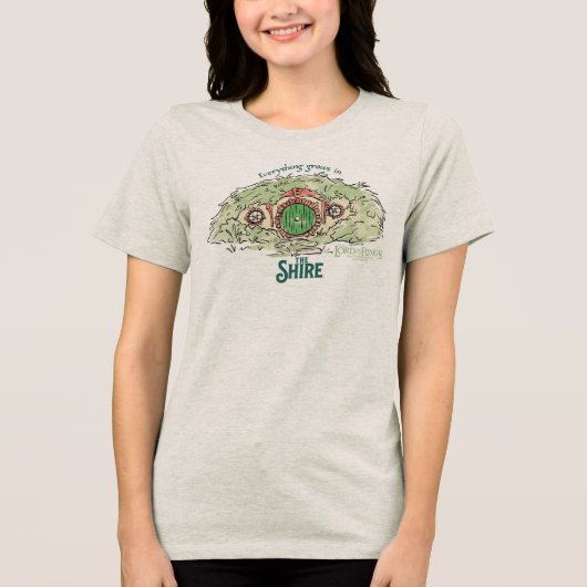 THE SHIRE™ではすべてが育つ トライブレンドTシャツ (正面)
