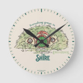THE SHIRE™ではすべてが育つ ラウンド壁時計 (正面)