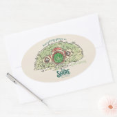 THE SHIRE™ではすべてが育つ 楕円形シール (封筒)