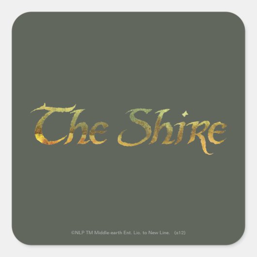 THE SHIRE™名テクスチャ スクエアシール (正面)