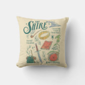 THE SHIRE™ 水彩コラージュ グラフィック クッション (正面)