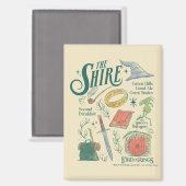THE SHIRE™ 水彩コラージュ グラフィック マグネット (正面/裏面)