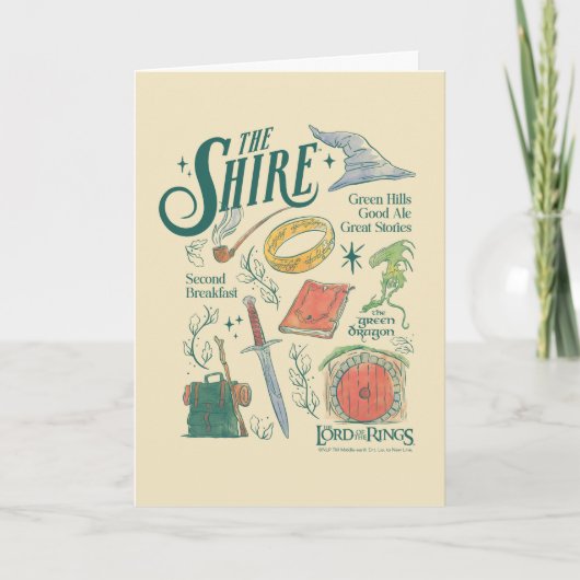 THE SHIRE™ Watercolor Collage Graphic カード (正面)