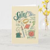 THE SHIRE™ Watercolor Collage Graphic カード (黄色い花)
