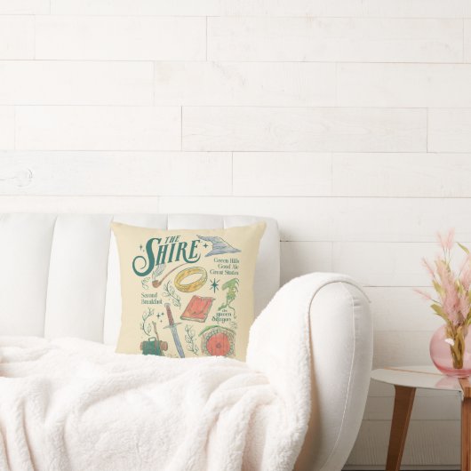 THE SHIRE™ Watercolor Collage Graphic クッション (ソファ)