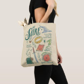 THE SHIRE™ Watercolor Collage Graphic トートバッグ (クローズアップ)