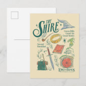 THE SHIRE™ Watercolor Collage Graphic ポストカード (正面/裏面)