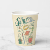 THE SHIRE™ Watercolor Collage Graphic 紙コップ (裏面)