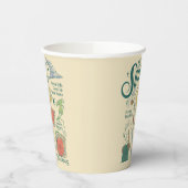 THE SHIRE™ Watercolor Collage Graphic 紙コップ (左)