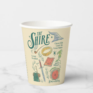 THE SHIRE™ Watercolor Collage Graphic 紙コップ