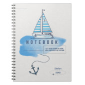 The "Shore-ly" Inspired Nautical Journal ノートブック (正面)