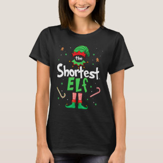 The Shortest Elf  Xmas Matching Christmas For Fami Tシャツ