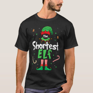 The Shortest Elf  Xmas Matching Christmas For Fami Tシャツ