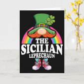 The Sicilian Leprechaun St Patricks Day Costume  カード (黄色い花)