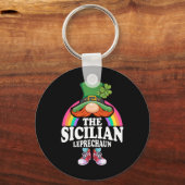 The Sicilian Leprechaun St Patricks Day Costume  キーホルダー (正面)