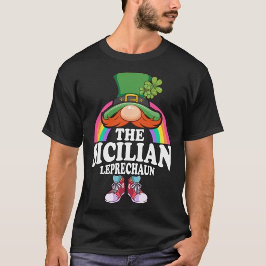 The Sicilian Leprechaun St Patricks Day Costume  Tシャツ (正面)