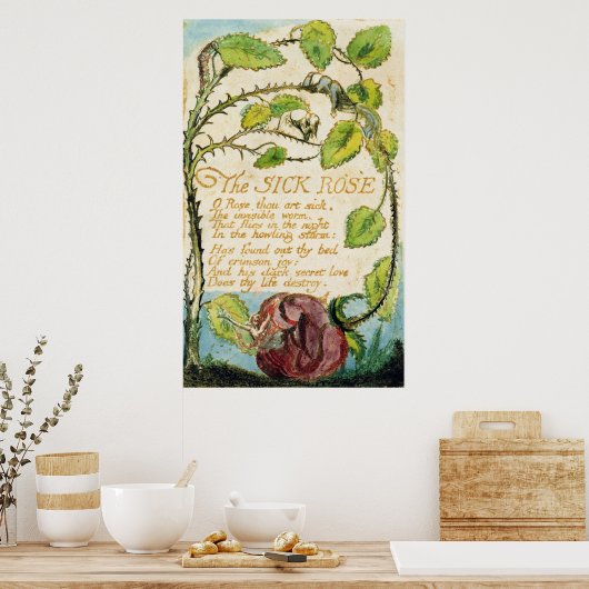 The Sick Rose, from Songs of Innocence ポスター (キッチン)