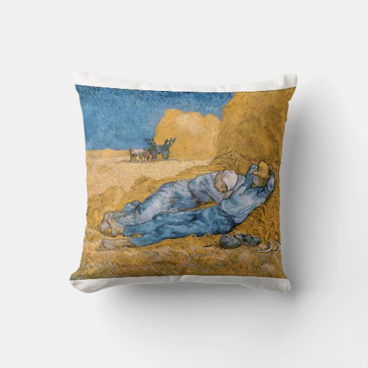 The Siesta 1890 by Vincent van Gogh クッション (正面)