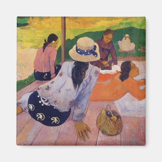 'The Siesta' - Paul Gauguin Magnet マグネット (正面)