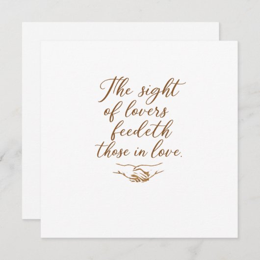 The Sight of Lovers  招待状 (正面/裏面)