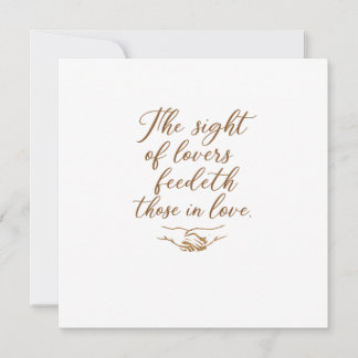 The Sight of Lovers  招待状