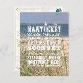 The Sights of Nantucket, Massachusetts – はがき (正面/裏面)