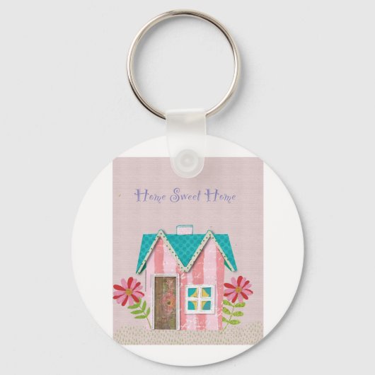 The Signature Whimsy (Pink & Teal) キーホルダー (正面)