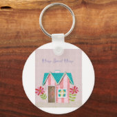 The Signature Whimsy (Pink & Teal) キーホルダー (正面)