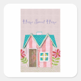 The Signature Whimsy (Pink & Teal) スクエアシール