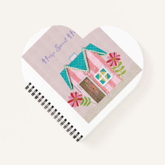 The Signature Whimsy (Pink & Teal) ノートブック (正面)