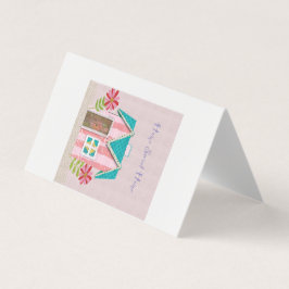 The Signature Whimsy (Pink & Teal) 名刺