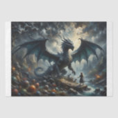 The Silent Guardian Dragon Decoupage 薄葉紙 (正面)