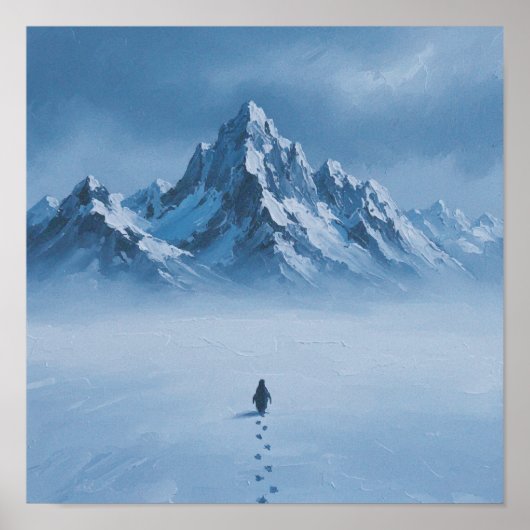 The Silent Penguin March To Great Mountains ポスター (正面)