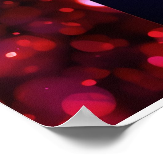 The Silhouette of Young Love on a Wall Poster ポスター (角)