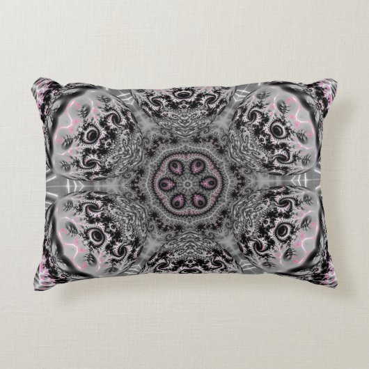 The Silver Fractal Garden アクセントクッション (正面)