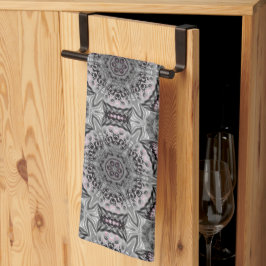 The Silver Fractal Garden キッチンタオル