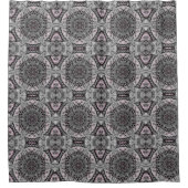 The Silver Fractal Garden シャワーカーテン (正面)