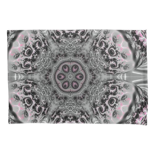 The Silver Fractal Garden 枕カバー (正面)