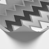 The Simple ZigZag – モノクロ ラッピングペーパー (角)