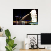 The Singapore Merlion ポスター (ホームオフィス)
