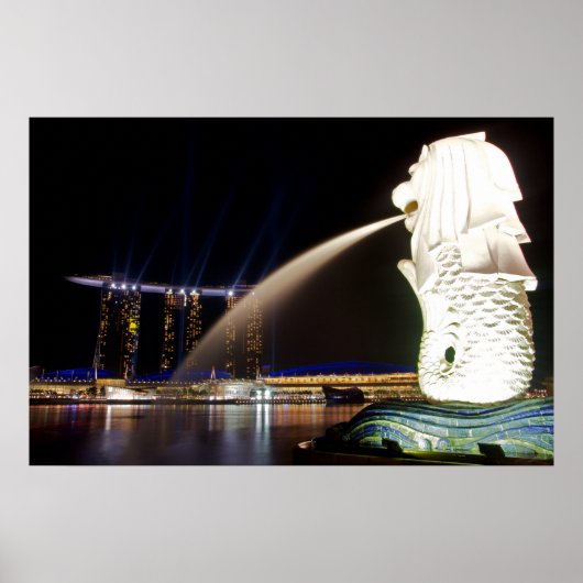 The Singapore Merlion ポスター (正面)