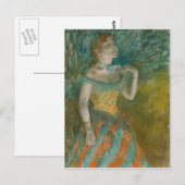 The Singer in Green - Edgar Degas ポストカード (正面/裏面)