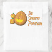 The Singing Pumpkinスタンプ 長方形シール (バッグ)