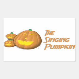 The Singing Pumpkinスタンプ 長方形シール
