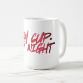 The Single Girl of Winter Nights — Ceramic Edition コーヒーマグカップ (正面右)