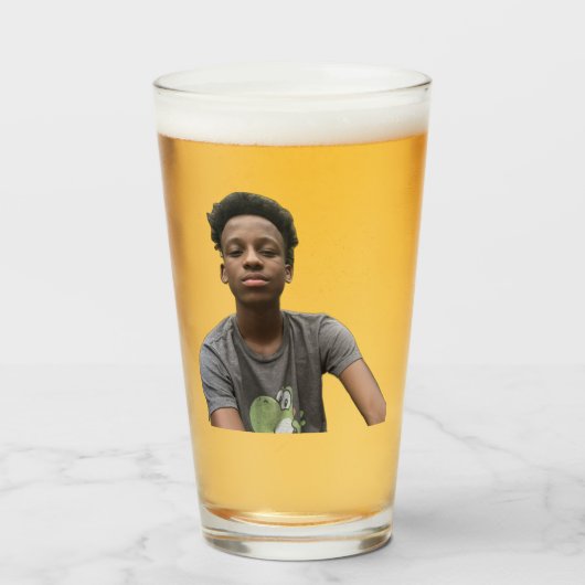 The "Sip Like Clay" Glass タンブラーグラス (ドリンク正面)