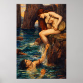 The Siren by John William Waterhouse ポスター (正面)