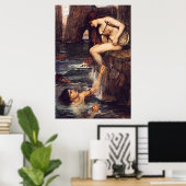 The Siren, by John William Waterhouse - circa 1900 ポスター (ホームオフィス)