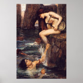 The Siren, by John William Waterhouse - circa 1900 ポスター (正面)